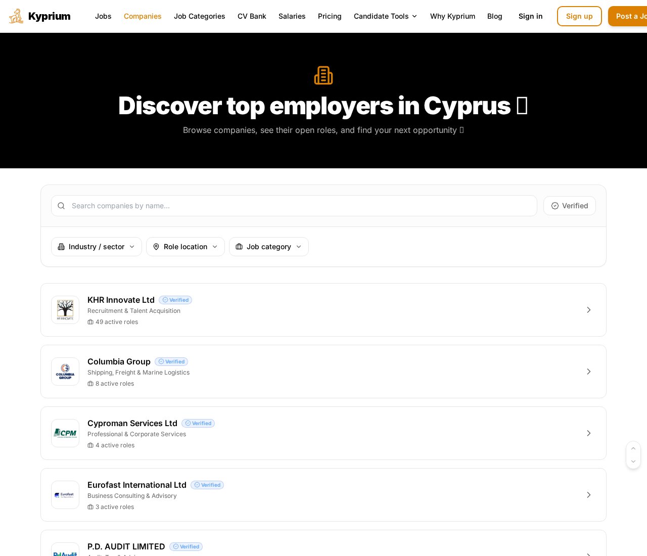 Companies directory
